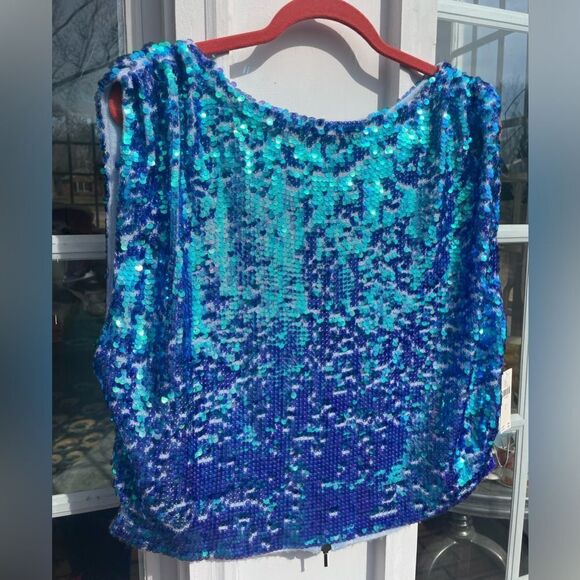 Anthropologie Pilcro Cashmere Sequin Sweater Vest NWT - Picture 9 of 10